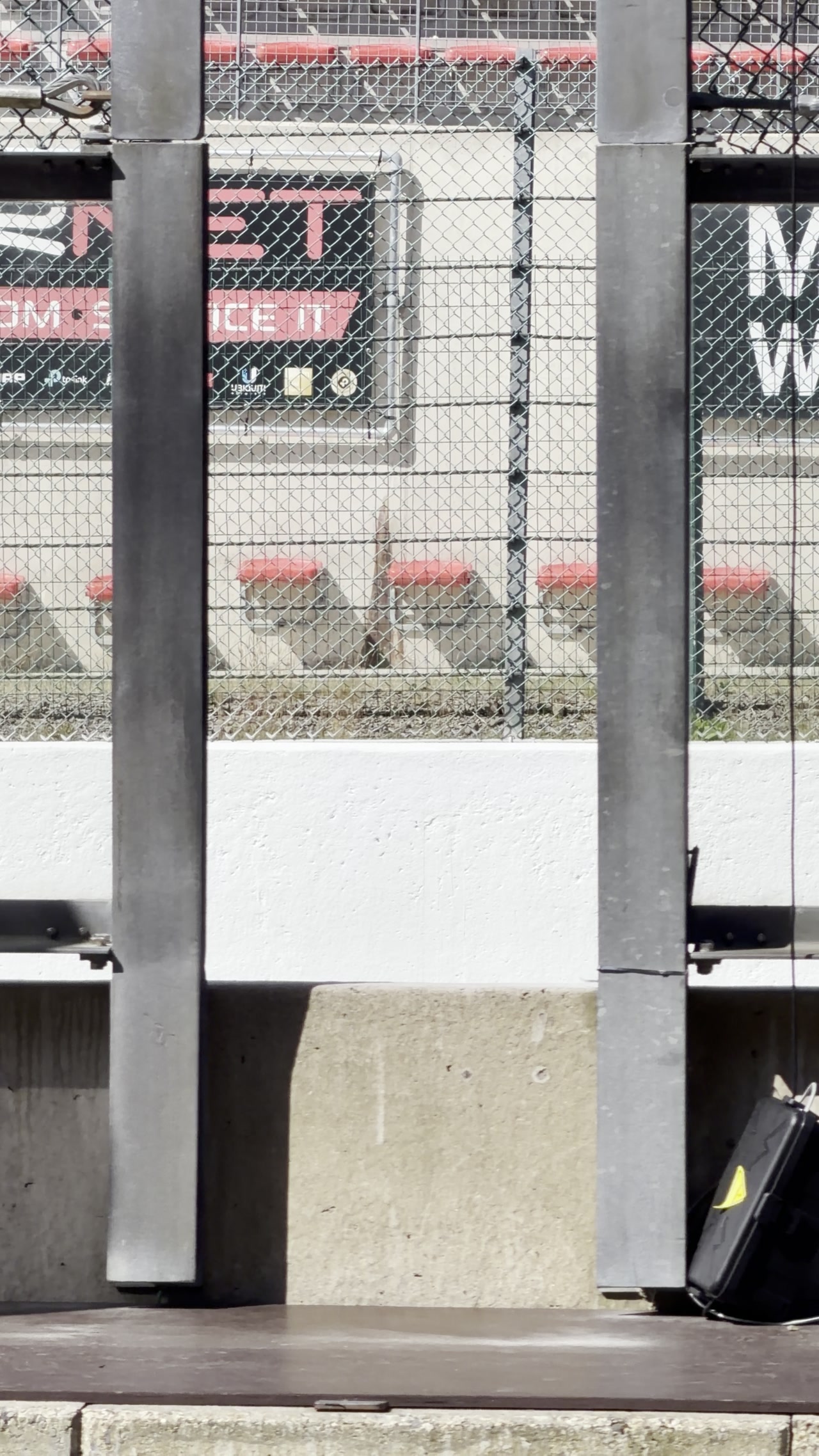 View of the Spa-Francorchamps circuit from the pit wall on race morning.